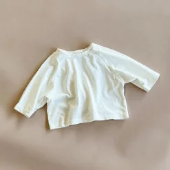 Ash Boxy Tee | Creme