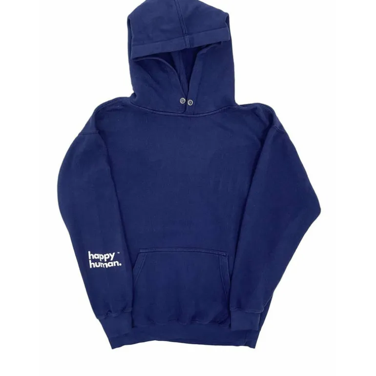 Happy Human Hoodie | Navy | Adult