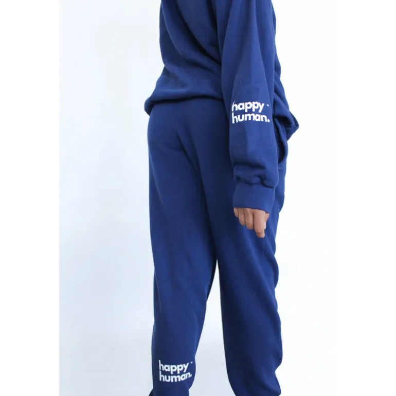 Happy Human Hoodie | Navy | Adult