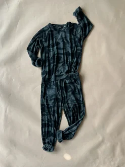 Lew Camo Joggers | Dyed Black (Kids)